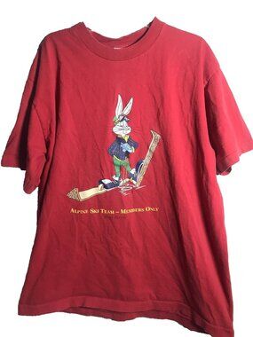 Vintage 90’s Acme Clothing Bugs Bunny Ski Breckenridge XL Single Stitch T Shirt